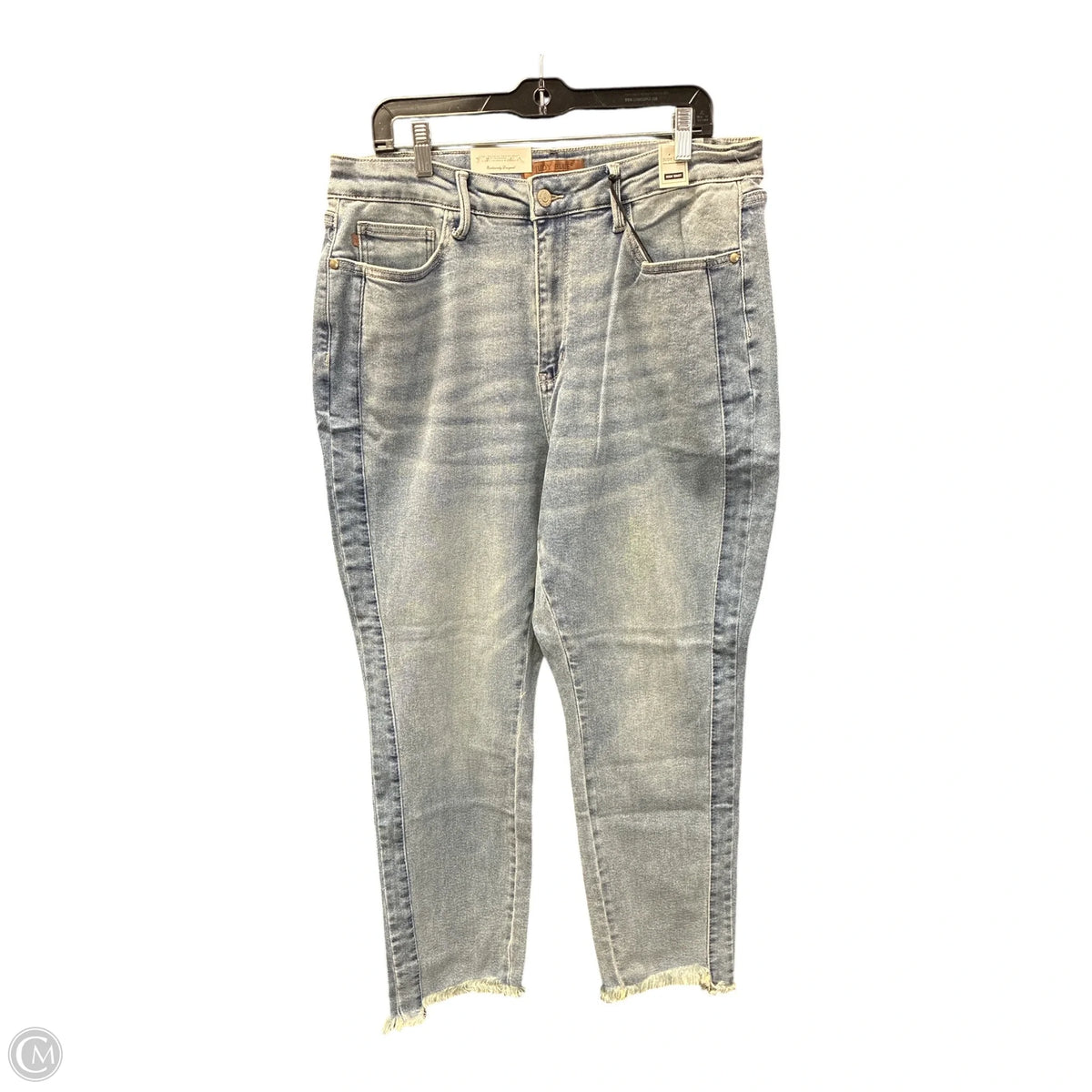 Jacket Denim By Pol In Blue Denim, Size: L