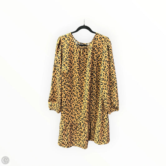Dress Casual Midi By Ava & Viv In Animal Print, Size: Xxl