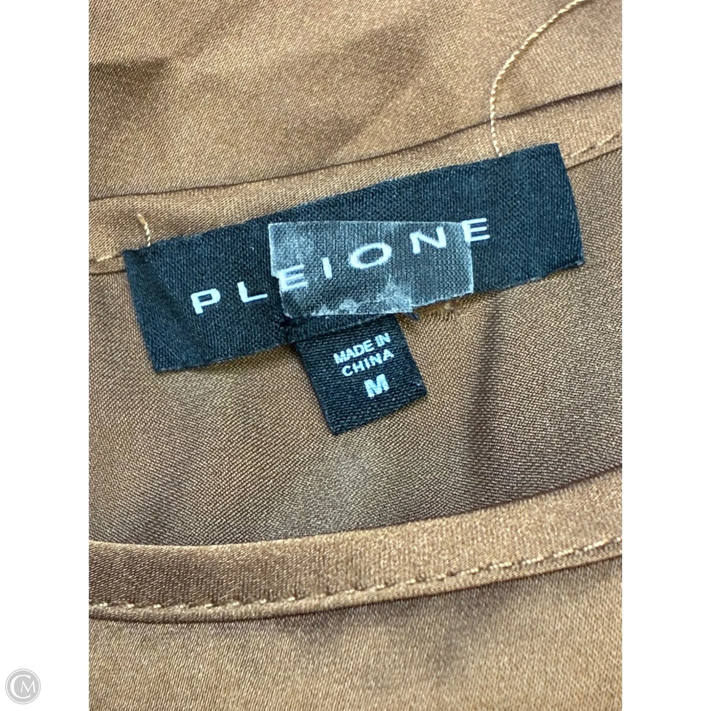Top Sleeveless By Clothes Mentor In Brown, Size: M