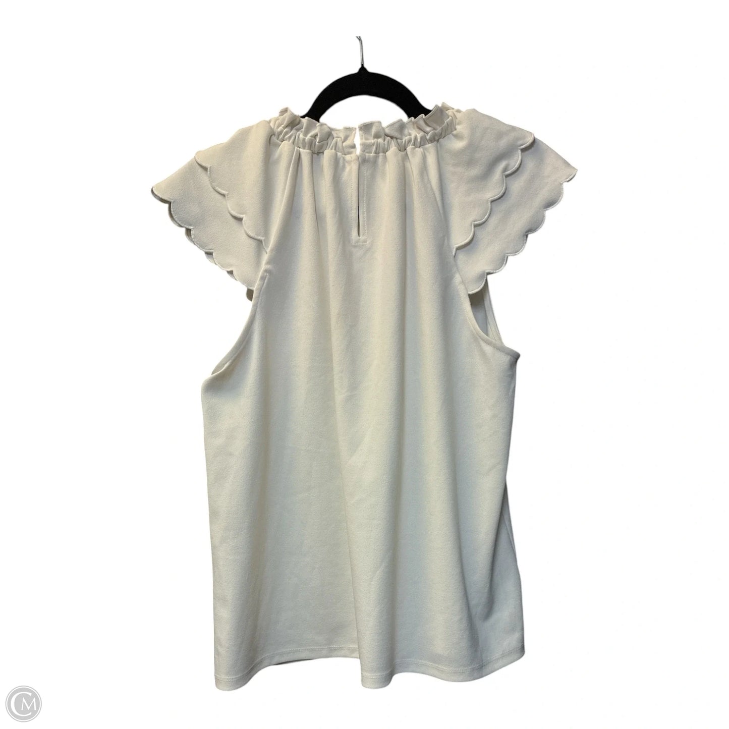 Top Sleeveless By Ann Taylor In Cream, Size: M