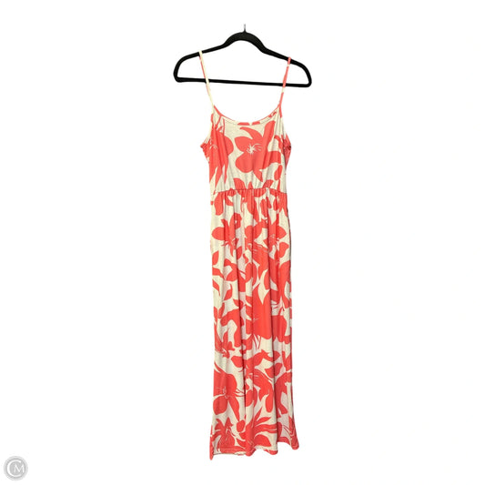Dress Casual Maxi By Cmf In Pink & White, Size: S