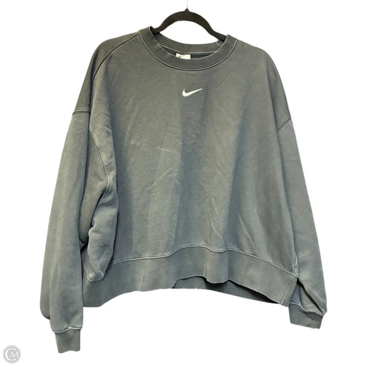 Sweatshirt Crewneck By Nike In Black, Size: 2x