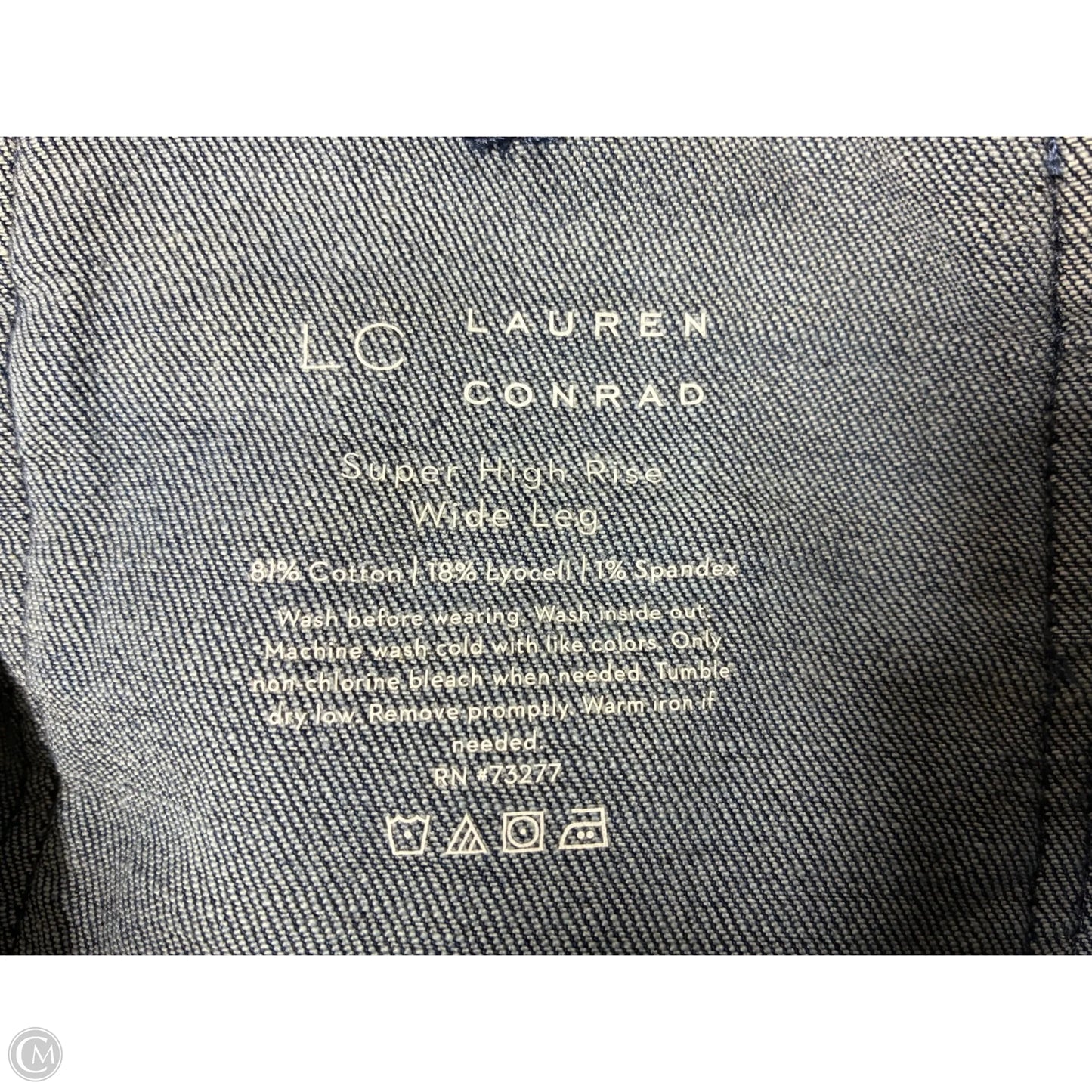 Jeans Wide Leg By Lc Lauren Conrad In Blue Denim, Size: 6