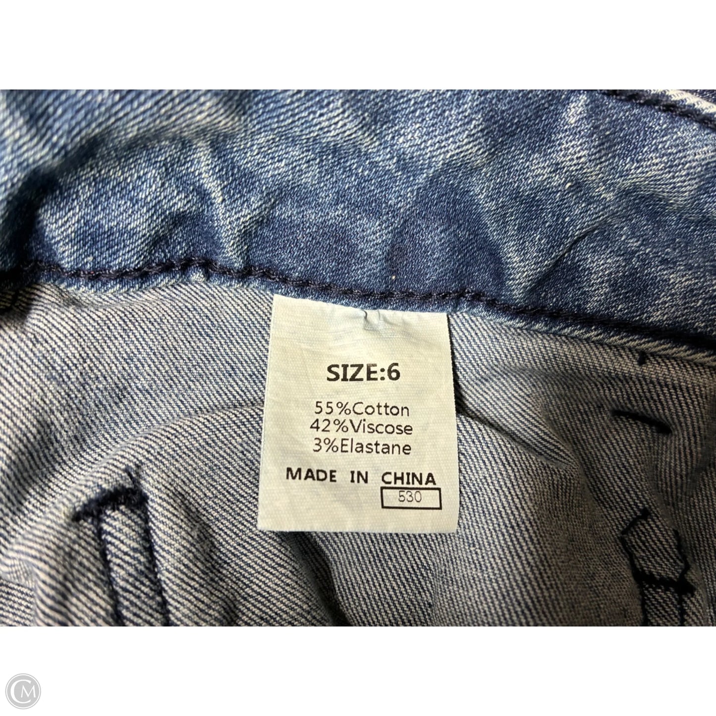 Jeans Straight By Cme In Blue Denim, Size: 6