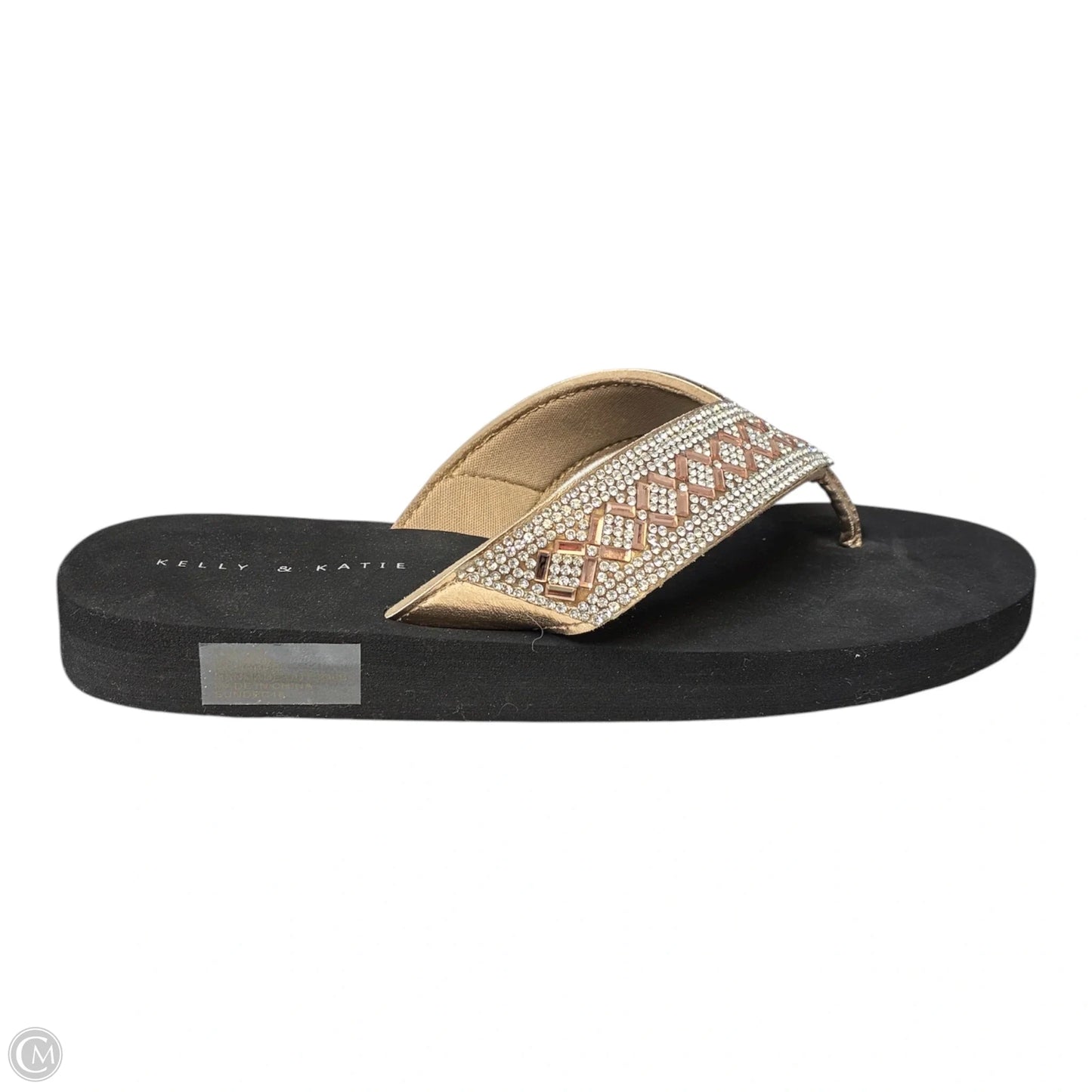 Sandals Flip Flops By Kelly And Katie In Beige, Size: 8