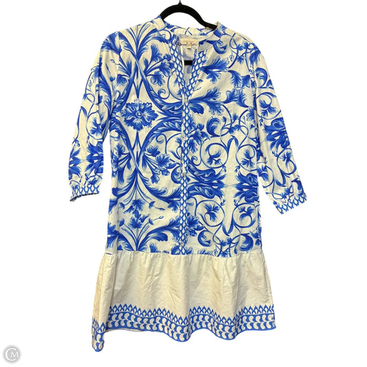 Dress Casual Short By Cmc In Blue & White, Size: S