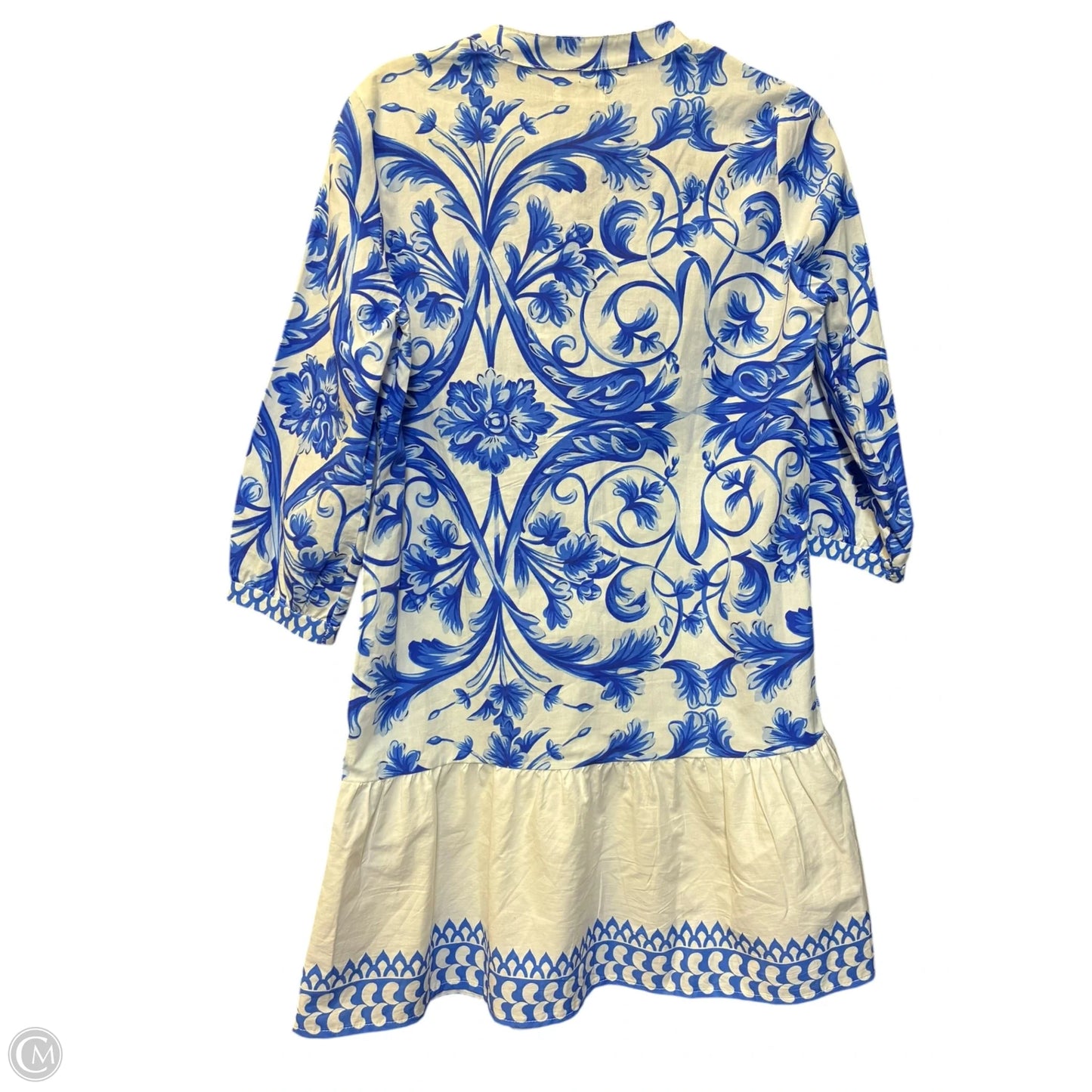 Dress Casual Short By Cmc In Blue & White, Size: S