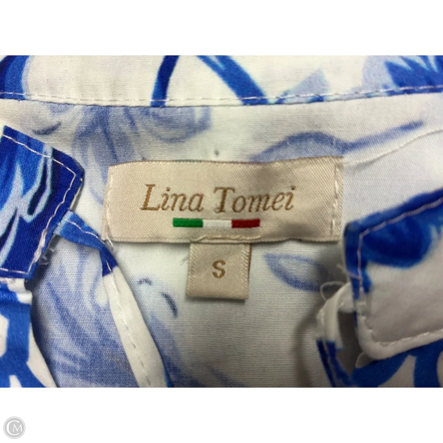 Dress Casual Short By Cmc In Blue & White, Size: S