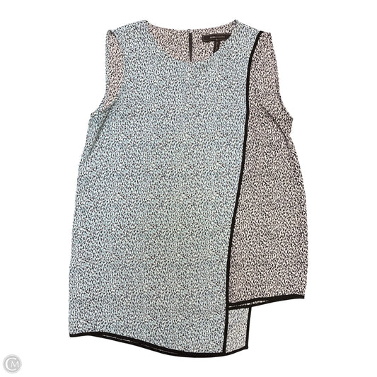 Blouse Sleeveless By Banana Republic In Blue & Grey, Size: Xs