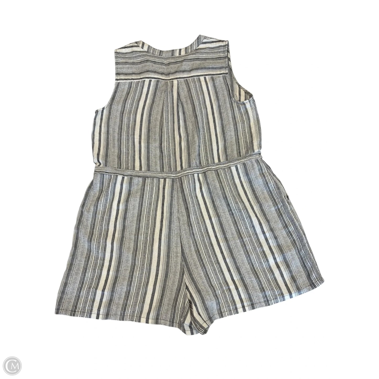 Romper By Universal Thread In Grey & White, Size: L