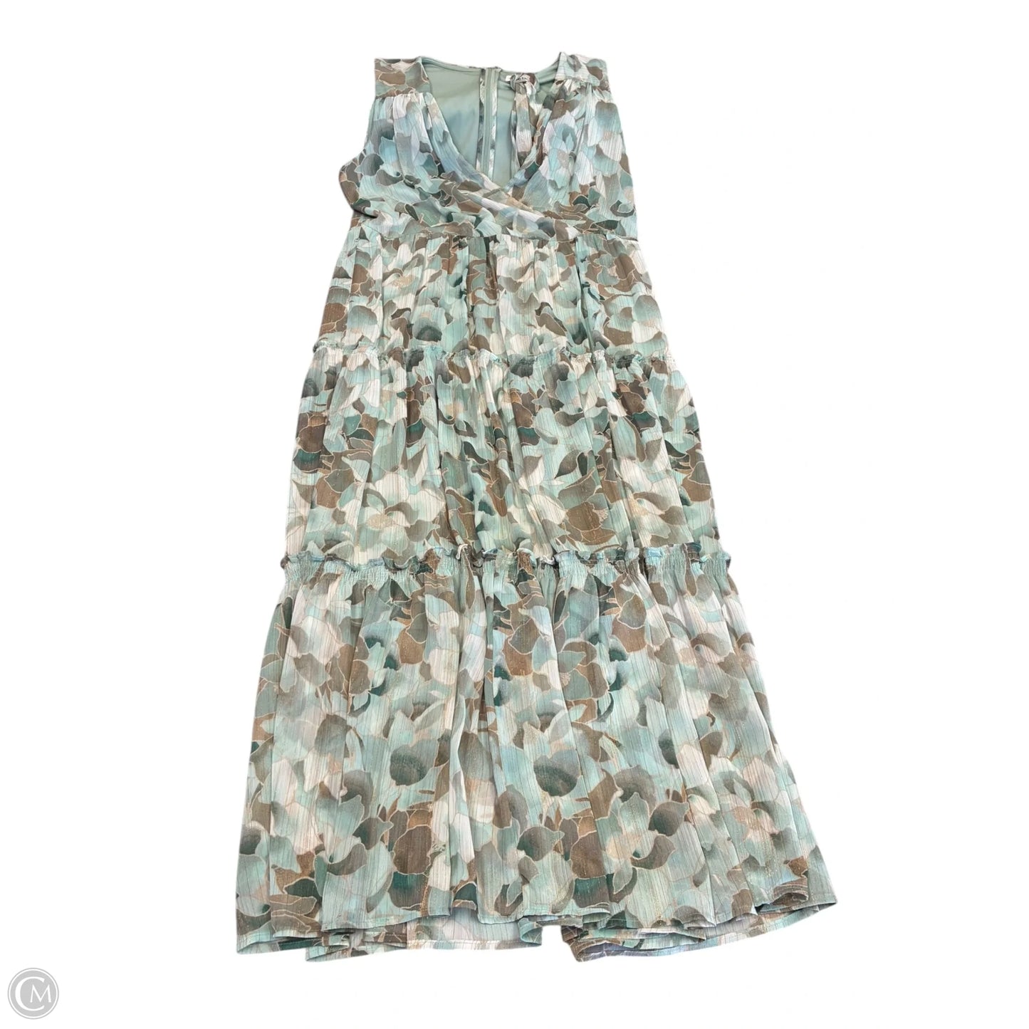 Dress Casual Maxi By Calvin Klein In Green, Size: Xl