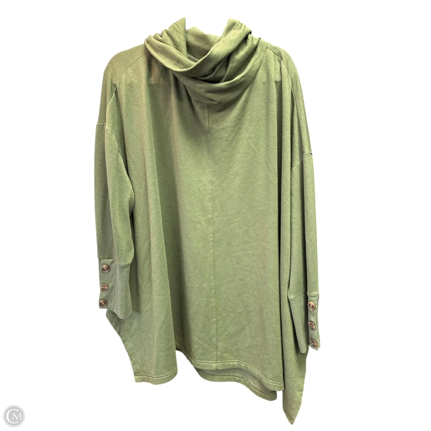 Sweatshirt Collar By The Sweatshirt Project In Green, Size: 3x