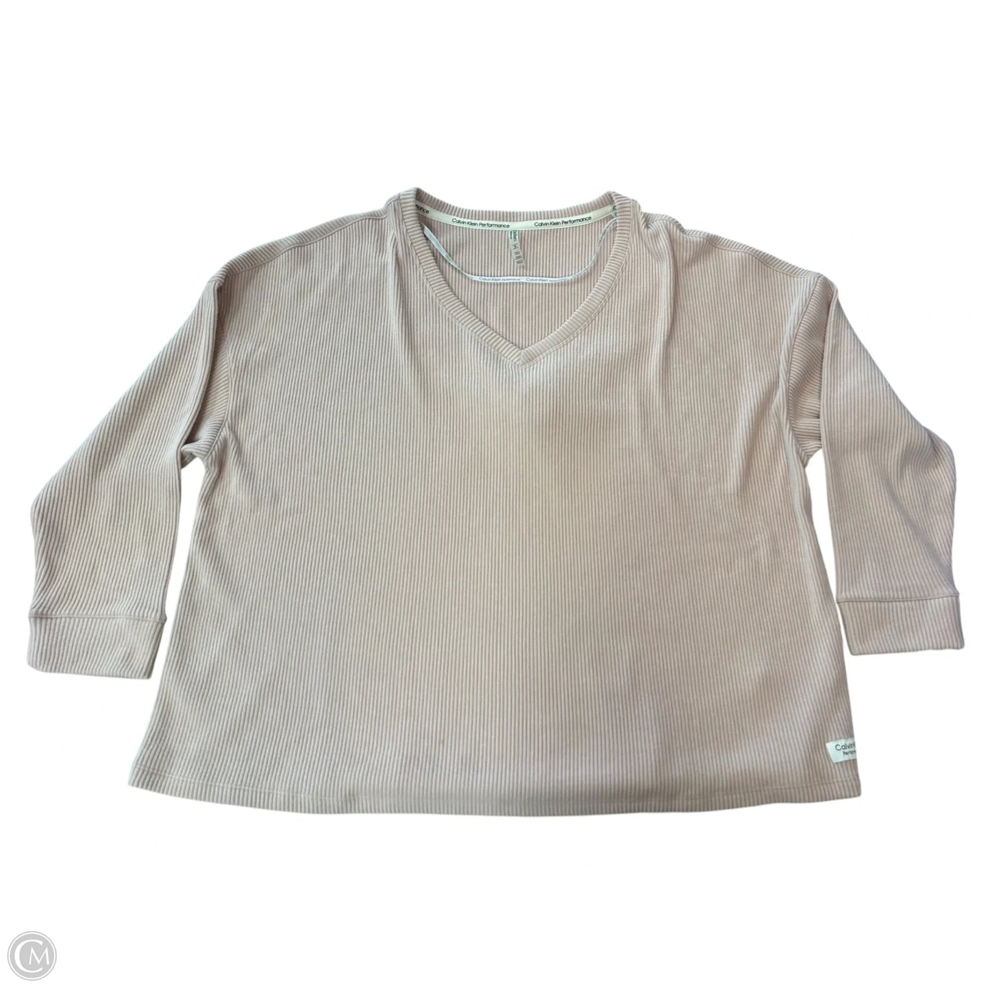 Sweatshirt Crewneck By Calvin Klein In Pink, Size: 3x