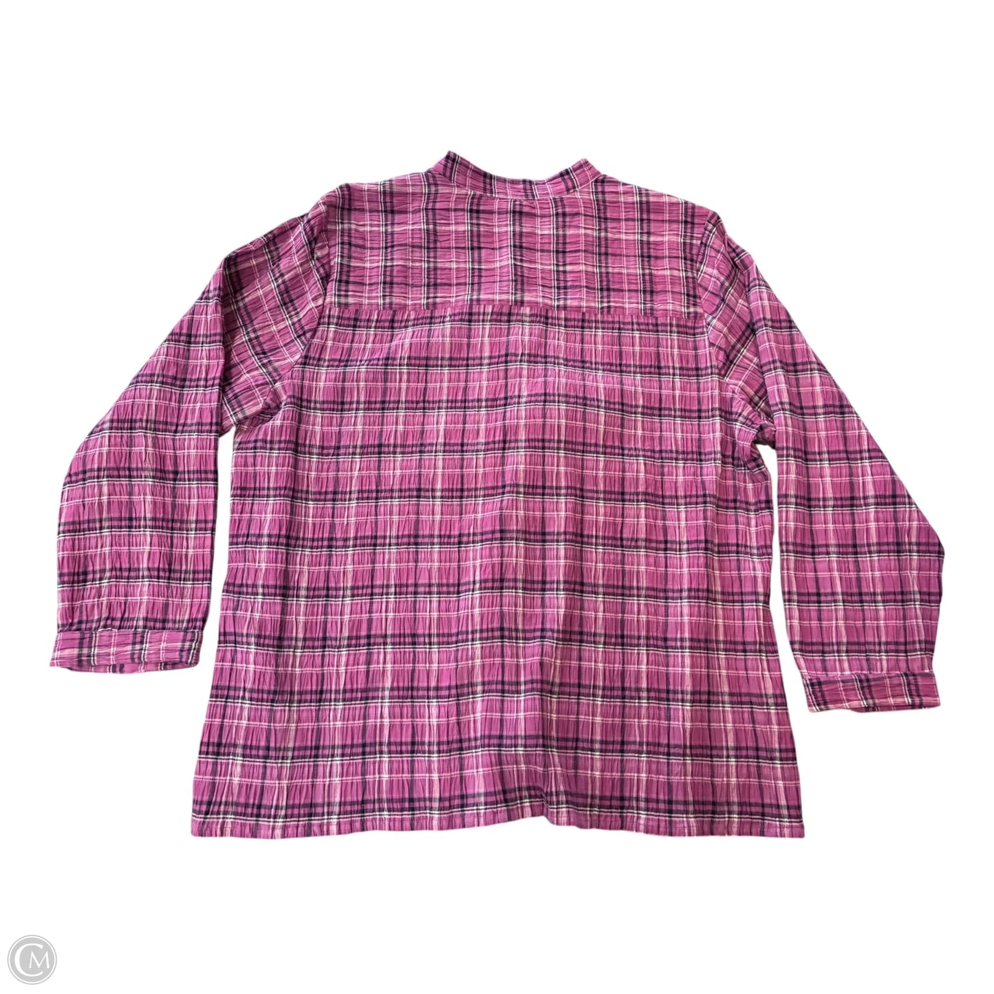 Top Long Sleeve By Allison Daley In Pink, Size: 2x