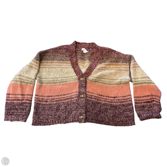 Sweater Cardigan By Velvet By Graham & Spencer In Multi-colored, Size: L
