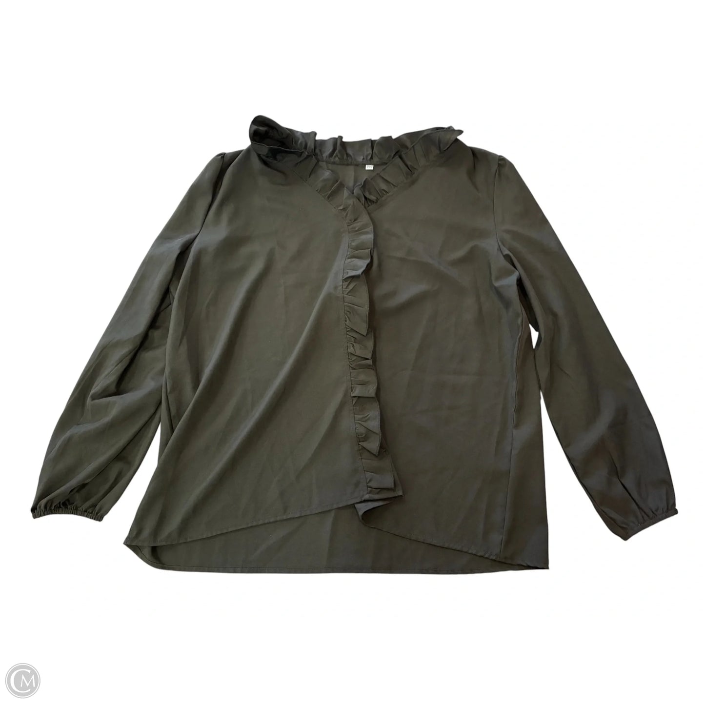 Blouse Long Sleeve By Cmf In Black, Size: 2x