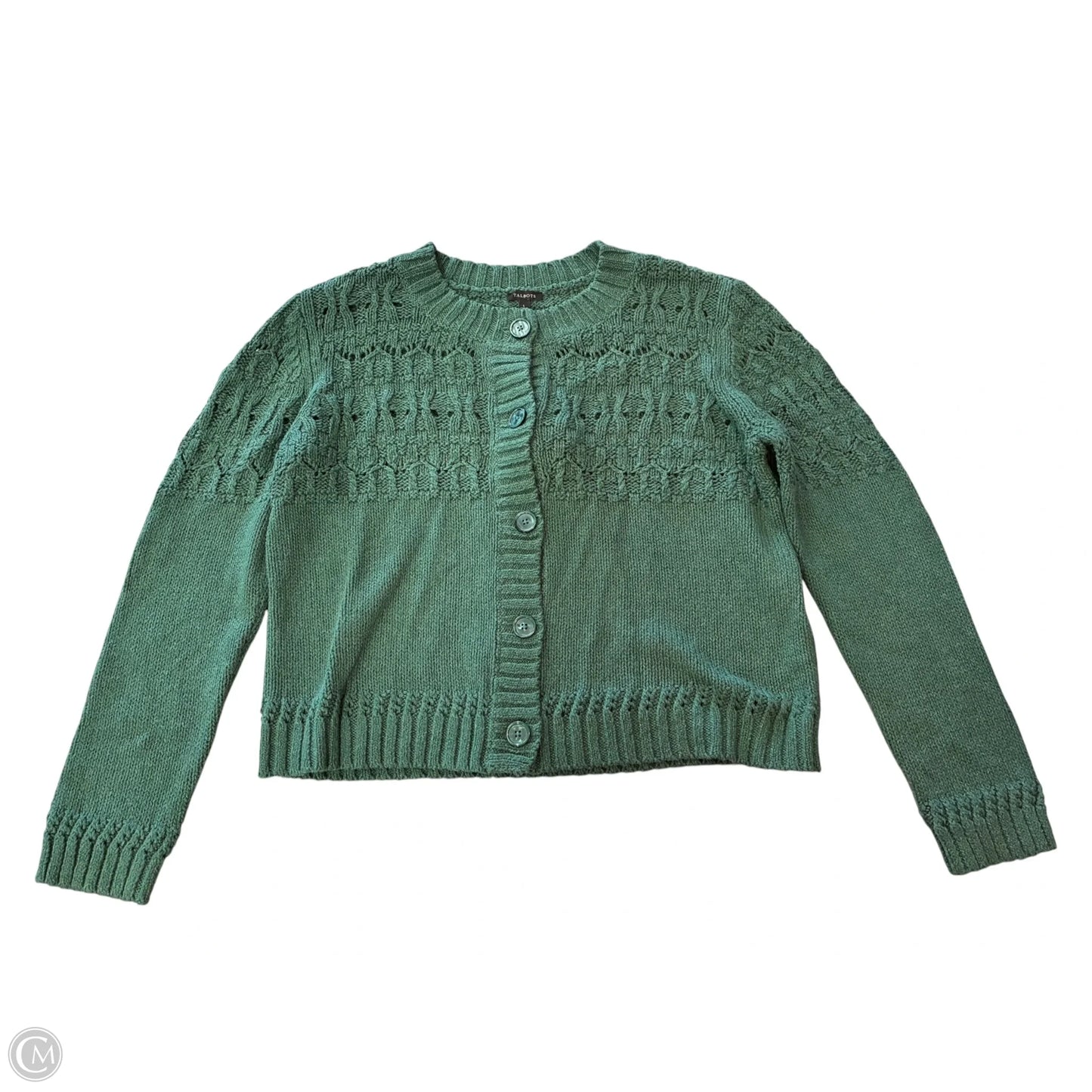 Sweater By Talbots In Green, Size: L