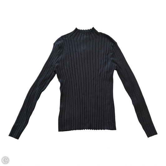 Top Long Sleeve Basic By Loft In Black, Size: Xl