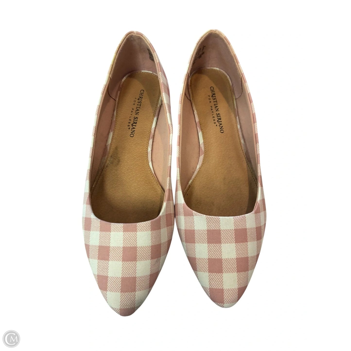 Shoes Flats By Christian Siriano In Pink & White, Size: 9