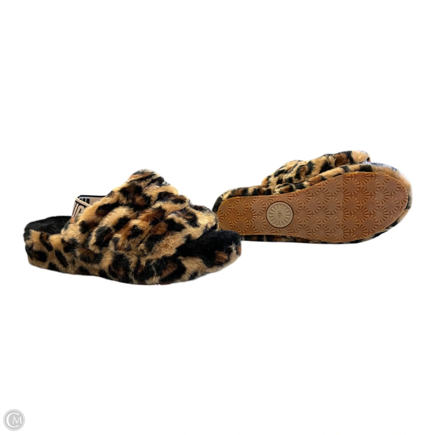Slippers Designer By Ugg In Animal Print