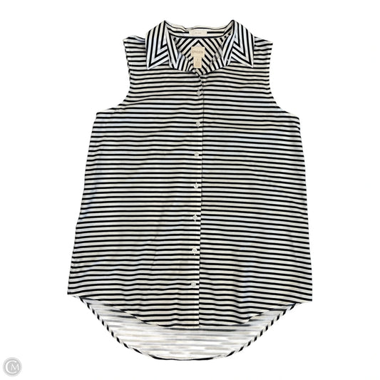 Tunic Sleeveless By Chicos In Striped Pattern, Size: M