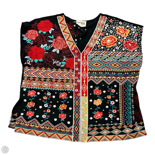 Blouse Sleeveless By Savanna Jane In Black, Size: 2x