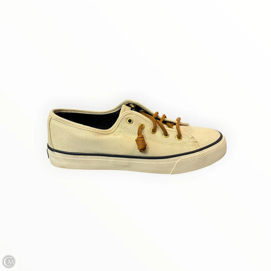 Shoes Sneakers By Sperry In Cream, Size: 6.5