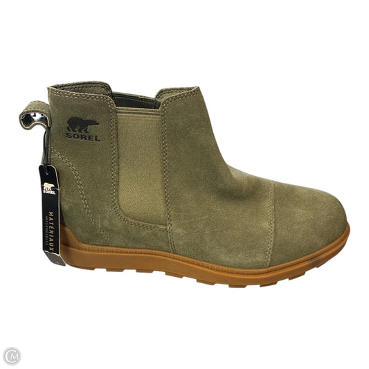 Boots Ankle Flats By Sorel In Green, Size: 9.5