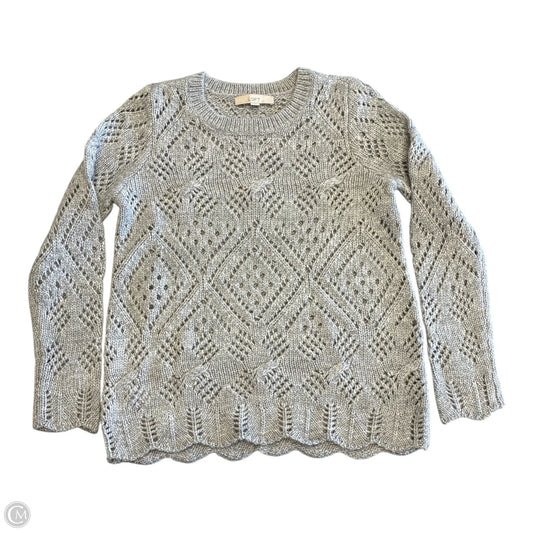 Sweater By Loft In Grey, Size: S