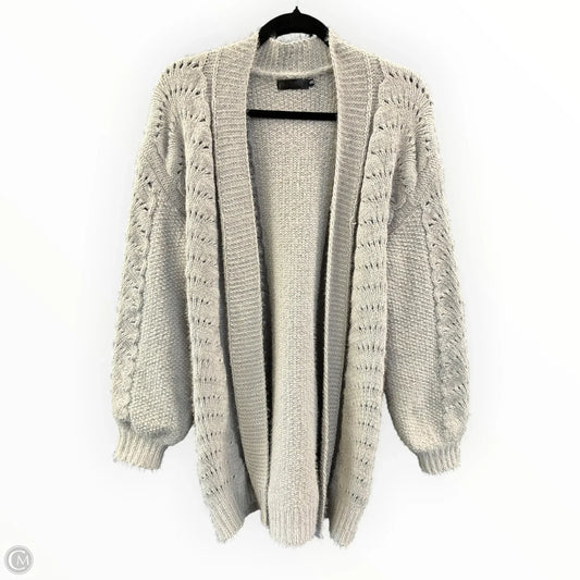 Sweater Cardigan By Cme In Grey, Size: S