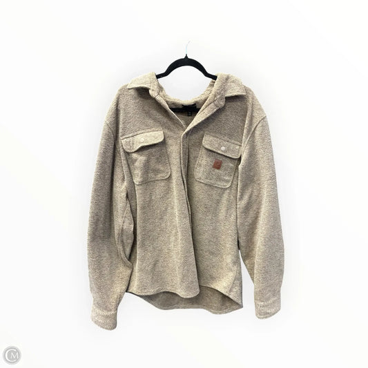 Jacket Fleece By Brixton In Tan, Size: Xl