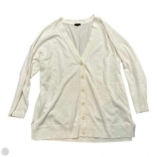 Cardigan By Talbots In White, Size: 1x