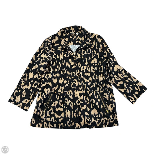 Jacket Utility By Zenergy By Chicos In Black & Tan, Size: Xl