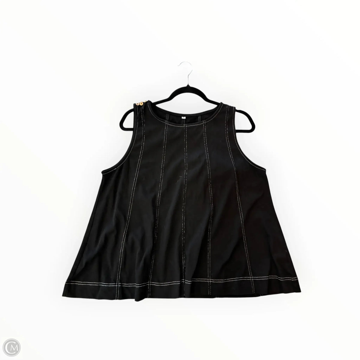 Top Sleeveless By Cmf In Black, Size: Xl