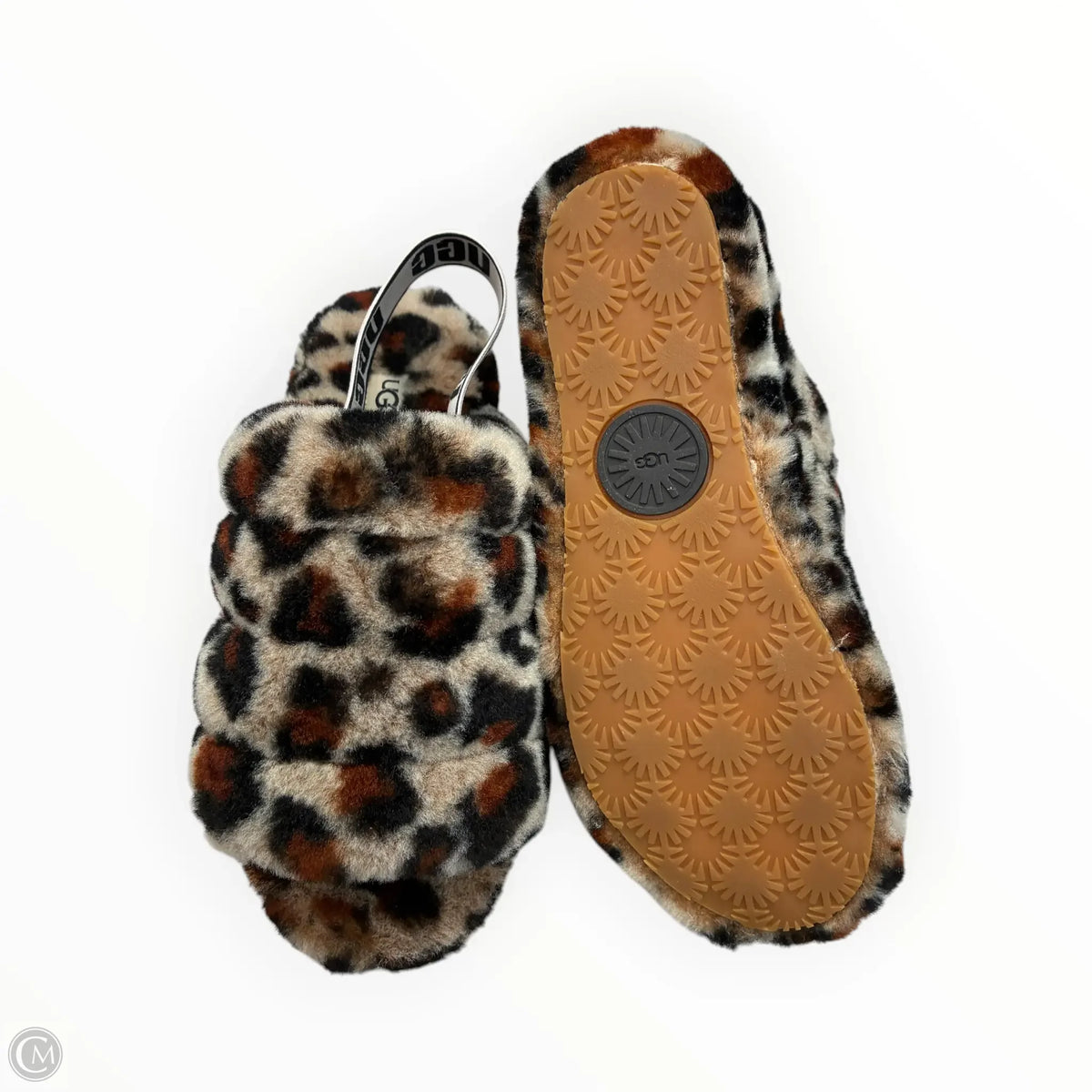 Slippers Designer By Ugg In Animal Print