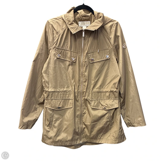 Jacket Windbreaker By Michael By Michael Kors In Tan, Size: L