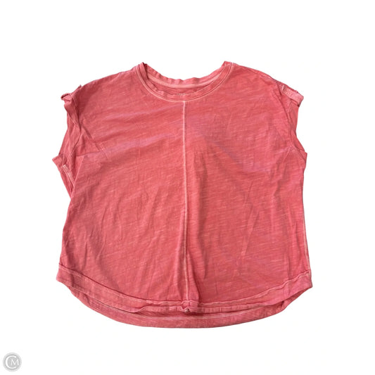 Top Short Sleeve Basic By West Bound In Pink, Size: L