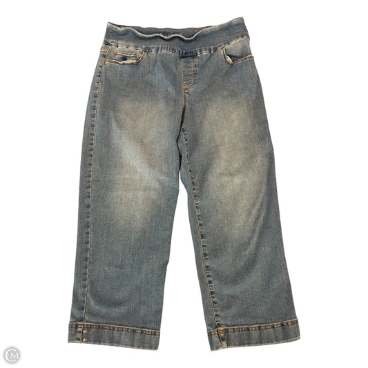 Jeans Cropped By Gloria Vanderbilt In Blue Denim, Size: 16