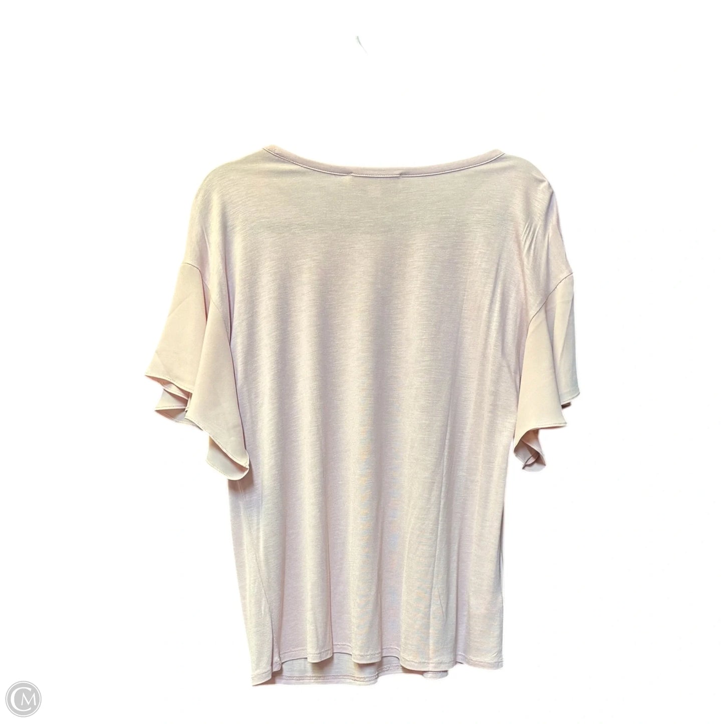 Top Short Sleeve By Loft In Pink, Size: M