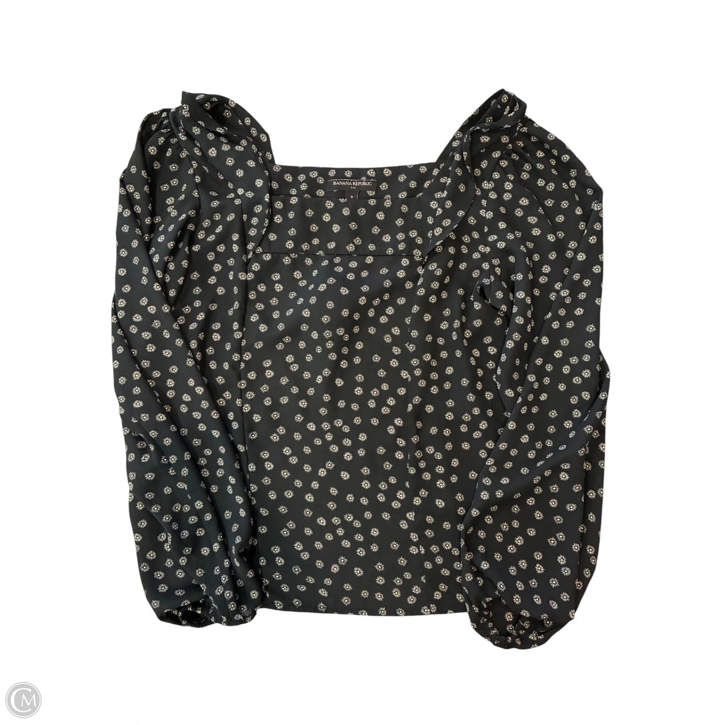Blouse Long Sleeve By Banana Republic In Black, Size: S
