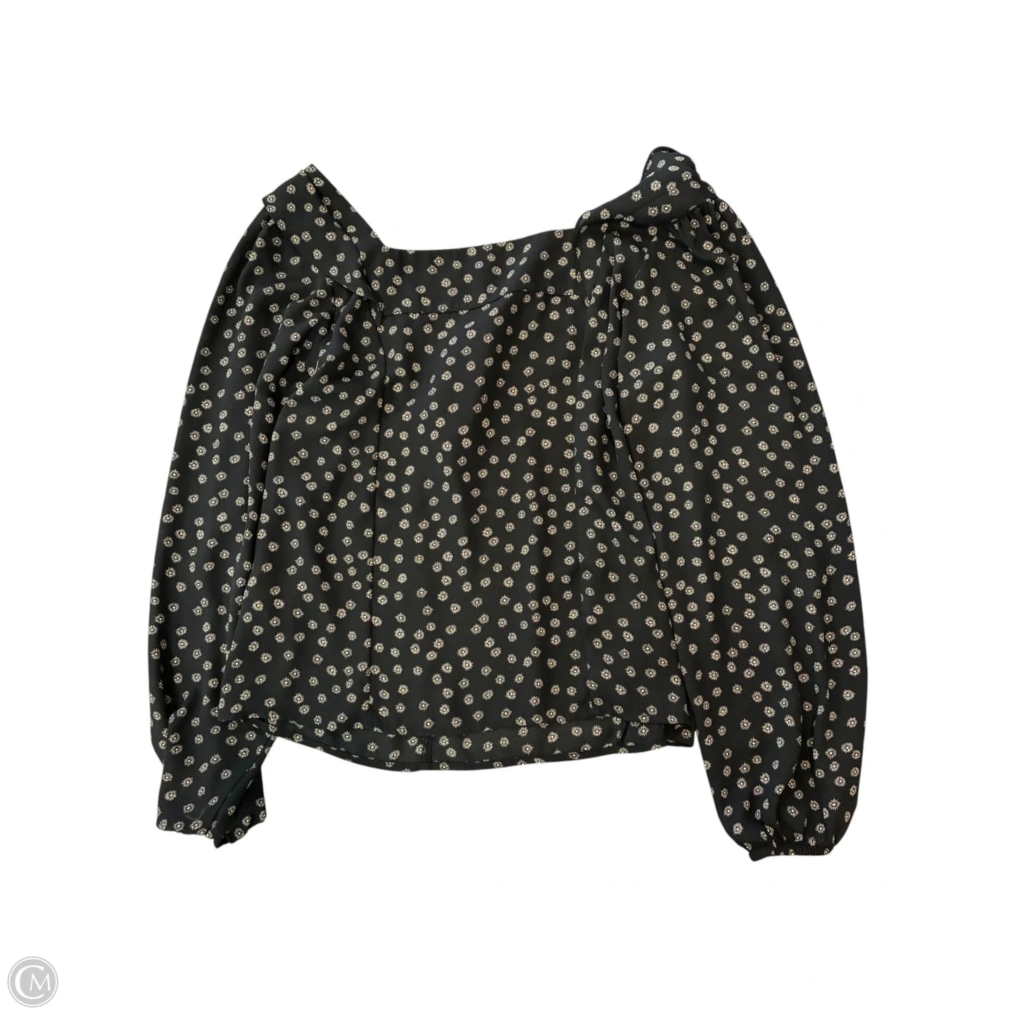 Blouse Long Sleeve By Banana Republic In Black, Size: S