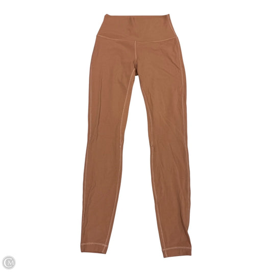 Athletic Leggings By Lululemon In Tan, Size: M