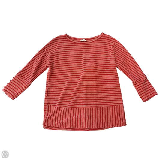 Top Long Sleeve By West Bound In Red, Size: M