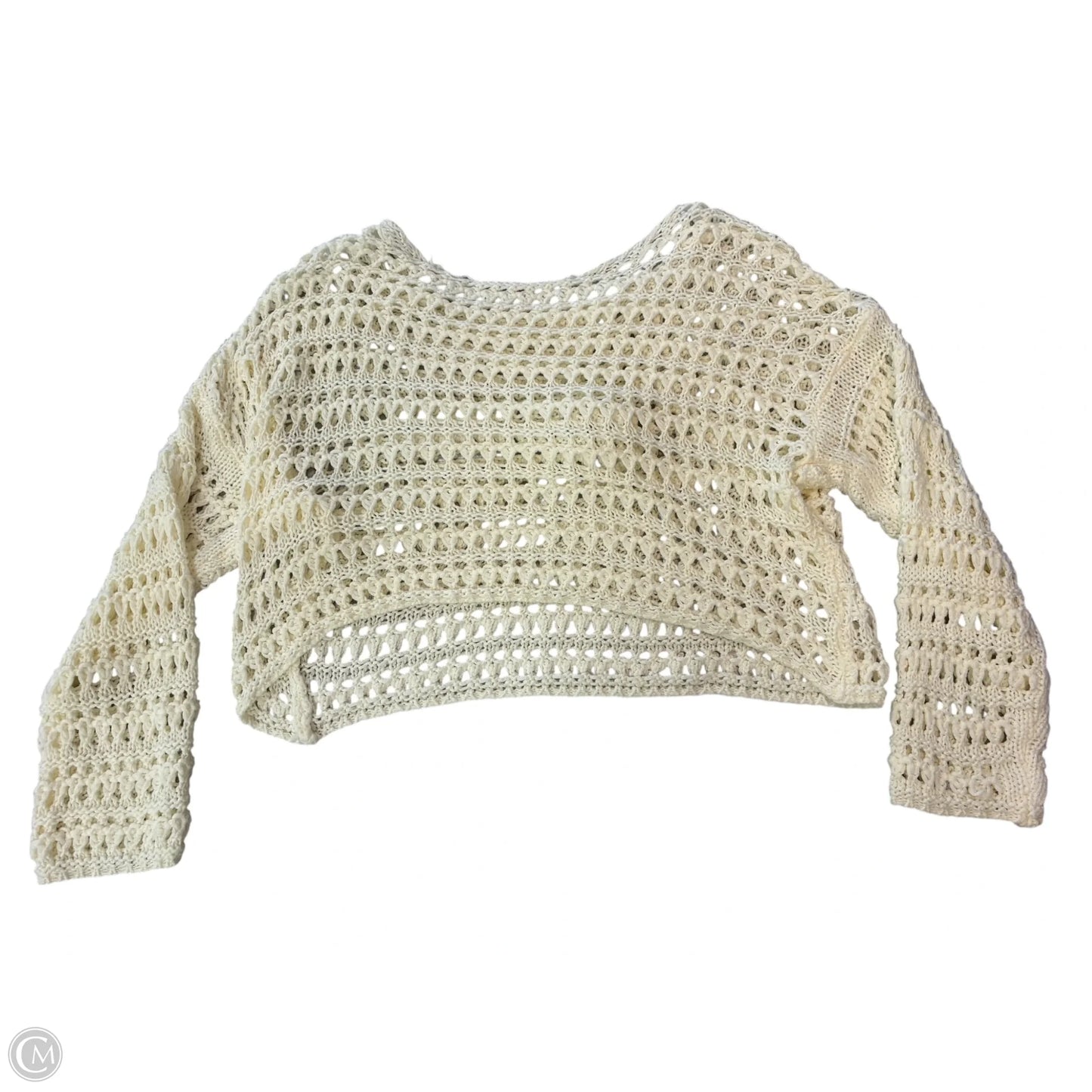 Sweater By Clothes Mentor In Cream, Size: S