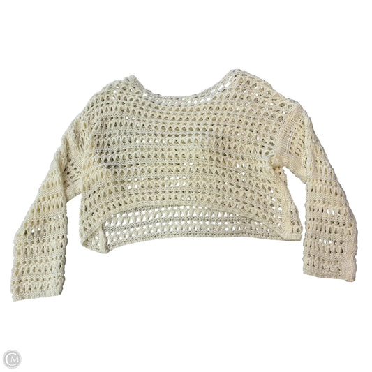 Sweater By Clothes Mentor In Cream, Size: S