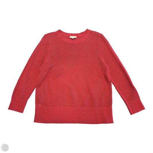 Sweater By Loft In Red, Size: Xl
