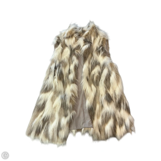 Vest Faux Fur & Sherpa By White House Black Market In Beige, Size: S