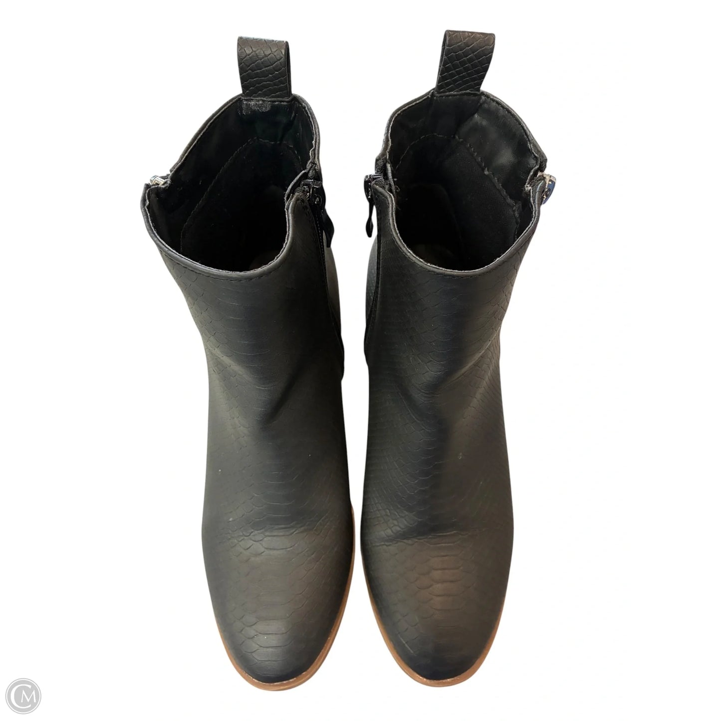 Boots Ankle Heels By Cmf In Black, Size: 7