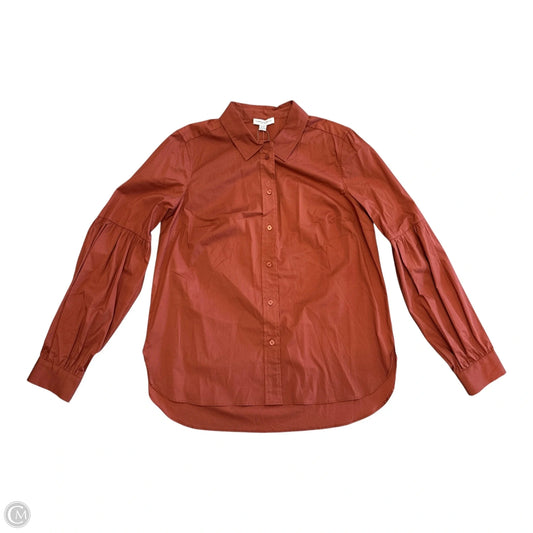 Blouse Long Sleeve By Carolina Belle In Orange, Size: M