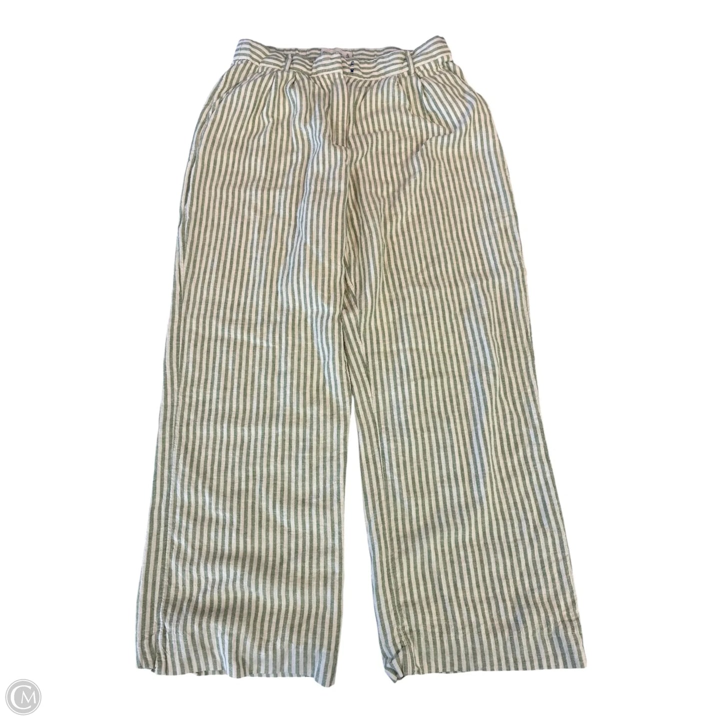 Pants Linen By Abercrombie And Fitch In Striped Pattern, Size: 12